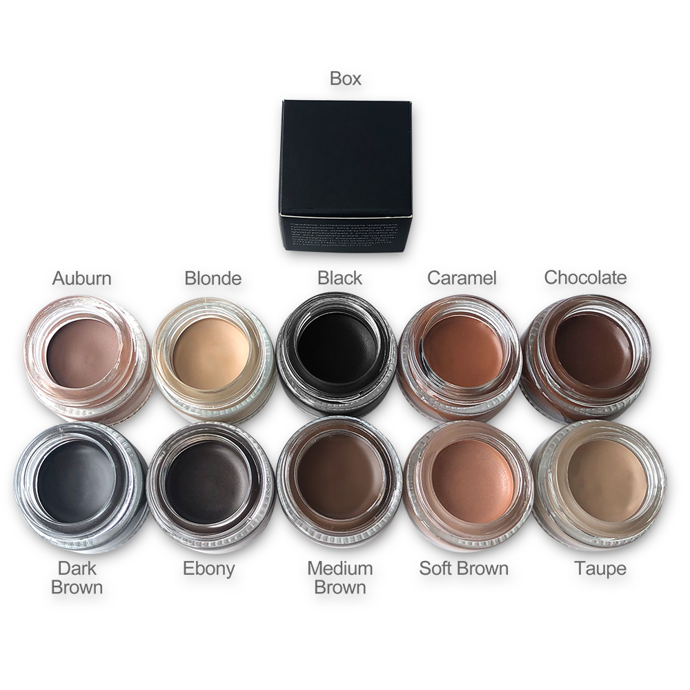 Best selling waterproof eyebrow pomade 8 colors pr