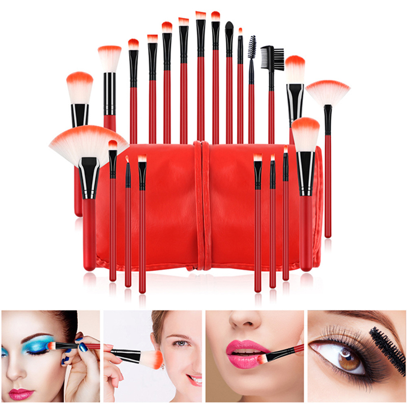 Amazon Best Seller Makeup Brushes 22pcs Pink Handl