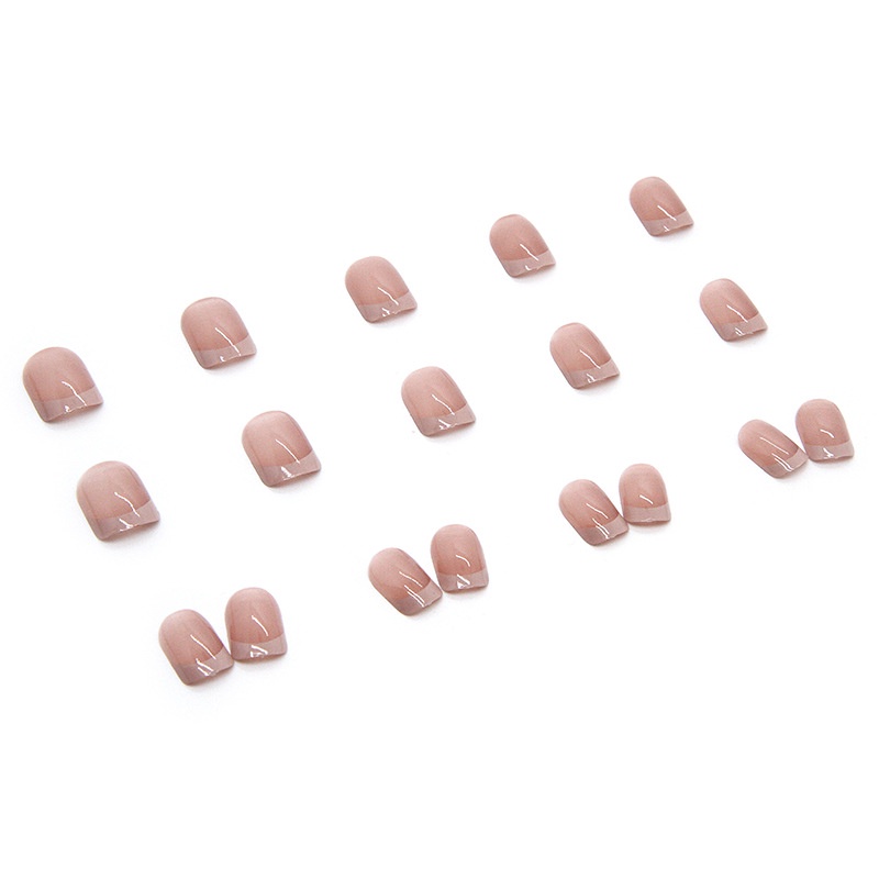 24Pcs Nail Art Patches Pure Powder Through Simple Atmosphere New Nail Art Patches One Second Wearabl