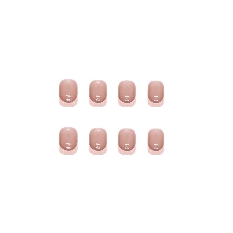 24Pcs Nail Art Patches Pure Powder Through Simple Atmosphere New Nail Art Patches One Second Wearabl