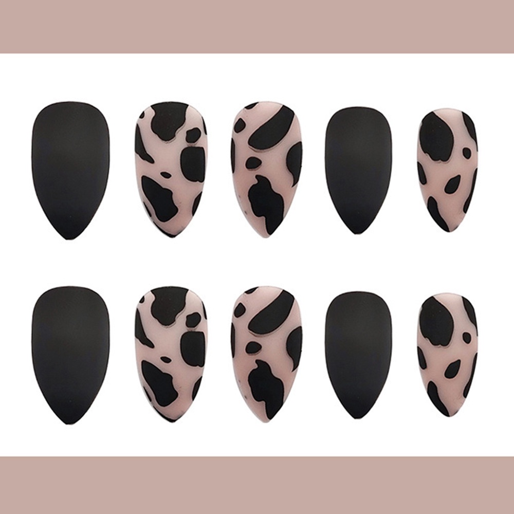R153 24pcs Artificial Matte french nail fake nails