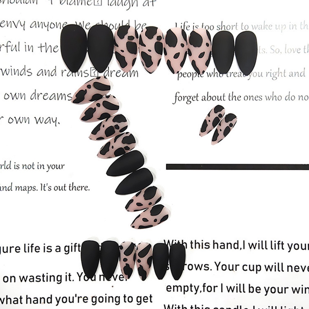 R153 24pcs Artificial Matte french nail fake nails