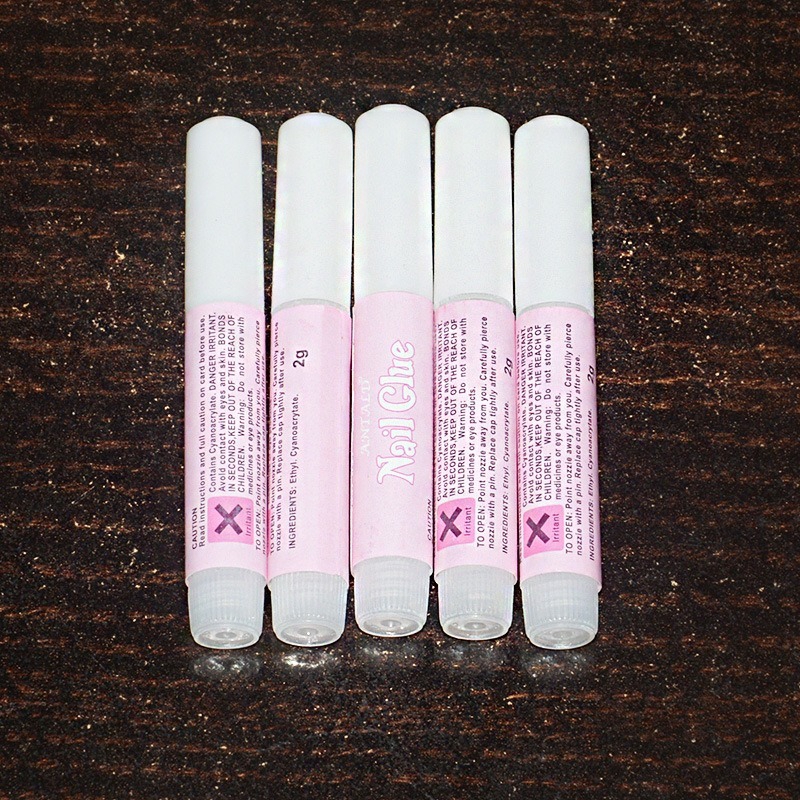 【Hot New Products】Nail Piece Glue Jelly Nail Patch Glue Nail Glue Round Bottle Glue Nail False Piece