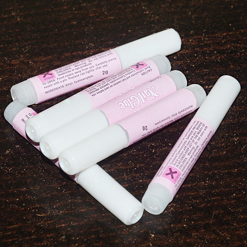 【Hot New Products】Nail Piece Glue Jelly Nail Patch Glue Nail Glue Round Bottle Glue Nail False Piece