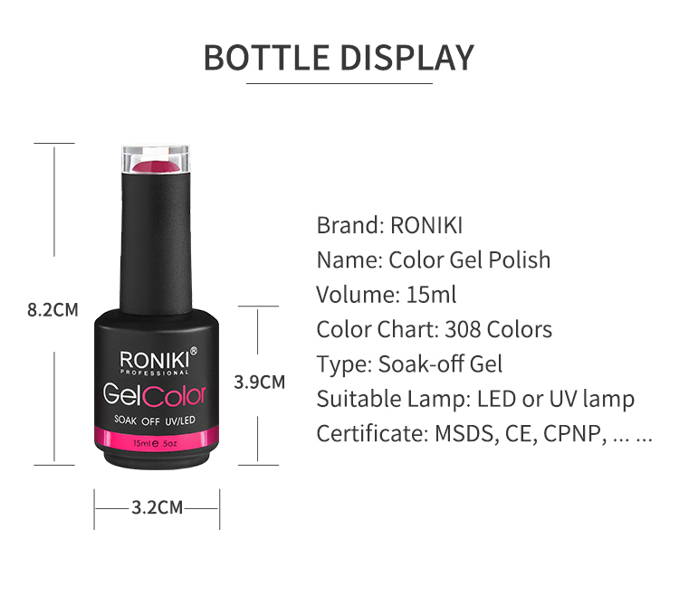 RONIKI Wholesale China Nail Gel Supplier OEM Bottl