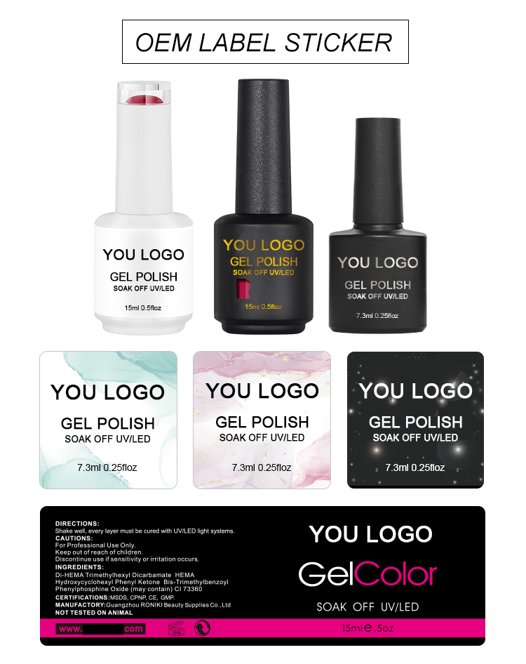 RONIKI Wholesale China Nail Gel Supplier OEM Bottl