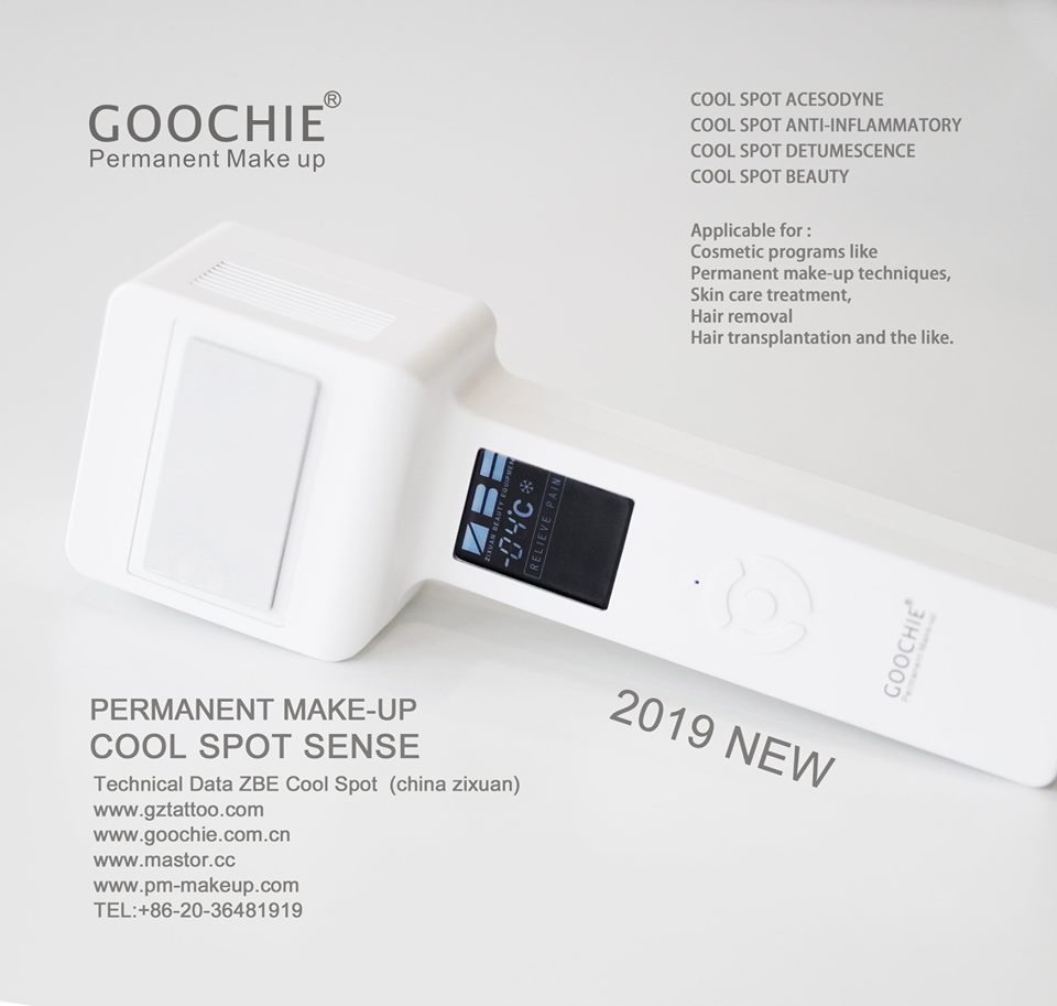 GOOCHIE Multifunction cool spot sense machine physical painless numbing tattoo makeup machine for pe