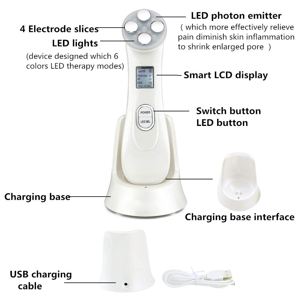 EMS RF Galvanic Facial Rejuvenation Beauty Care Ma