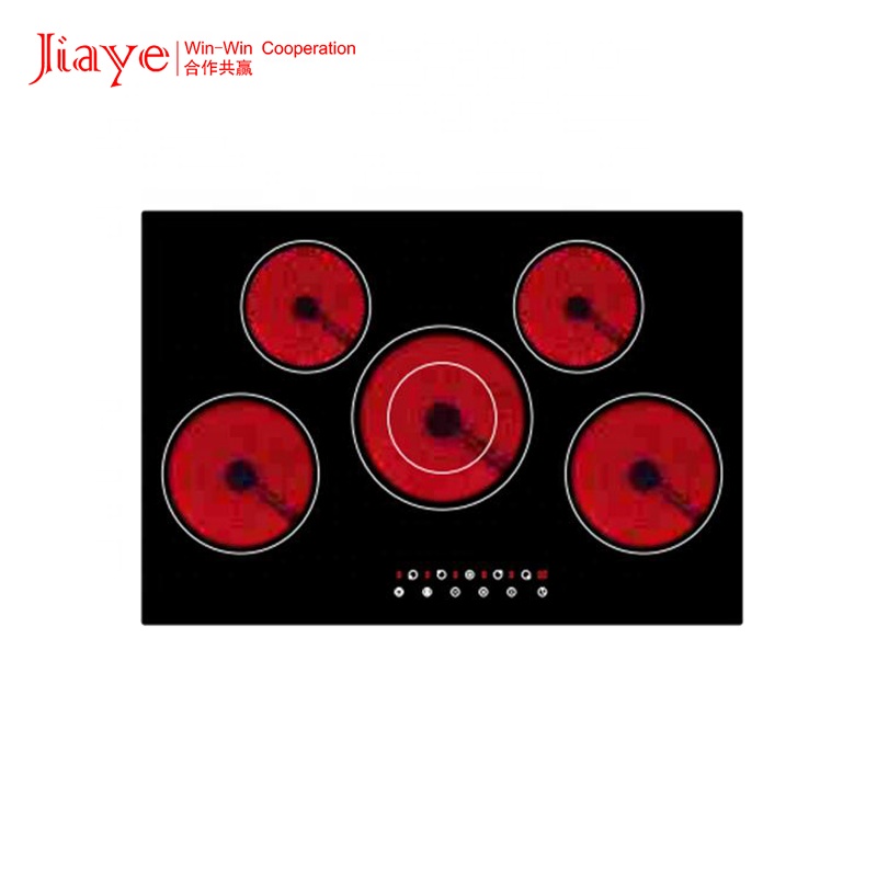 Home Kitchen Appliances Built in Infrared Cooker Glass Electric Ceramic Hob Stove with Five Cooking
