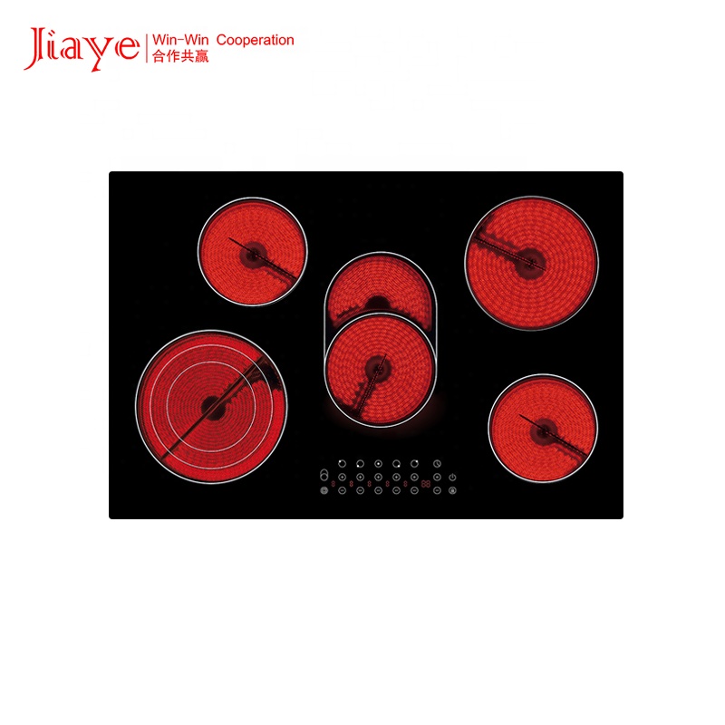 Home Kitchen Appliances Built in Infrared Cooker Glass Electric Ceramic Hob Stove with Five Cooking