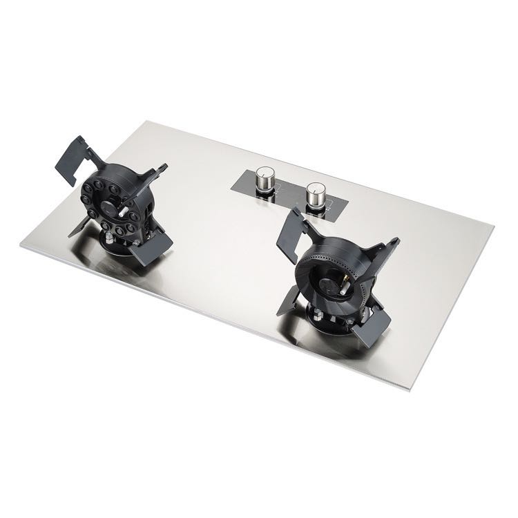 Strong fire home kitchen appliances various specifications glass gas double burners up-turn gas stov