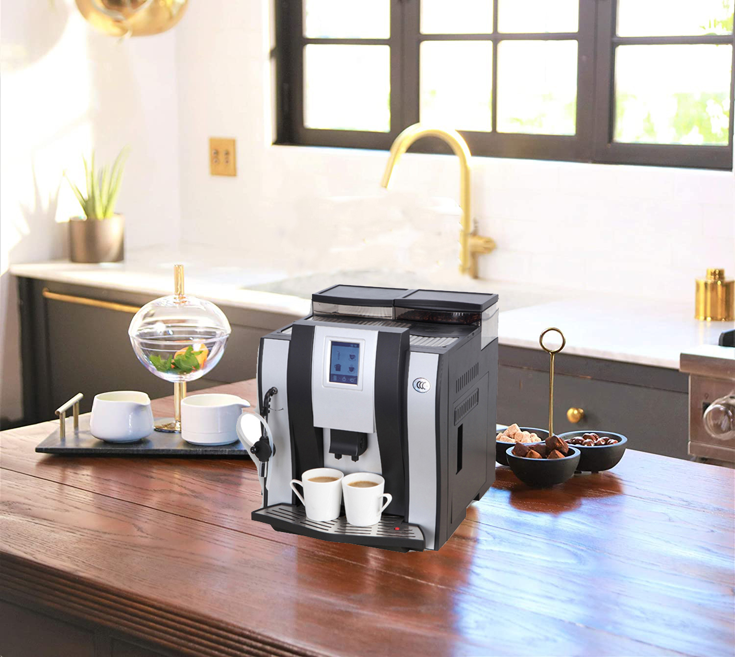 2022 New Design Touch Screen Use Easy to Make Delicious Espresso Cappuccino Coffee Machine Automatic