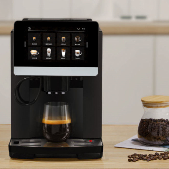 Intelligent Home Appliances 7inch One Touch Fully Automatic Espresso Coffee Maker Machine