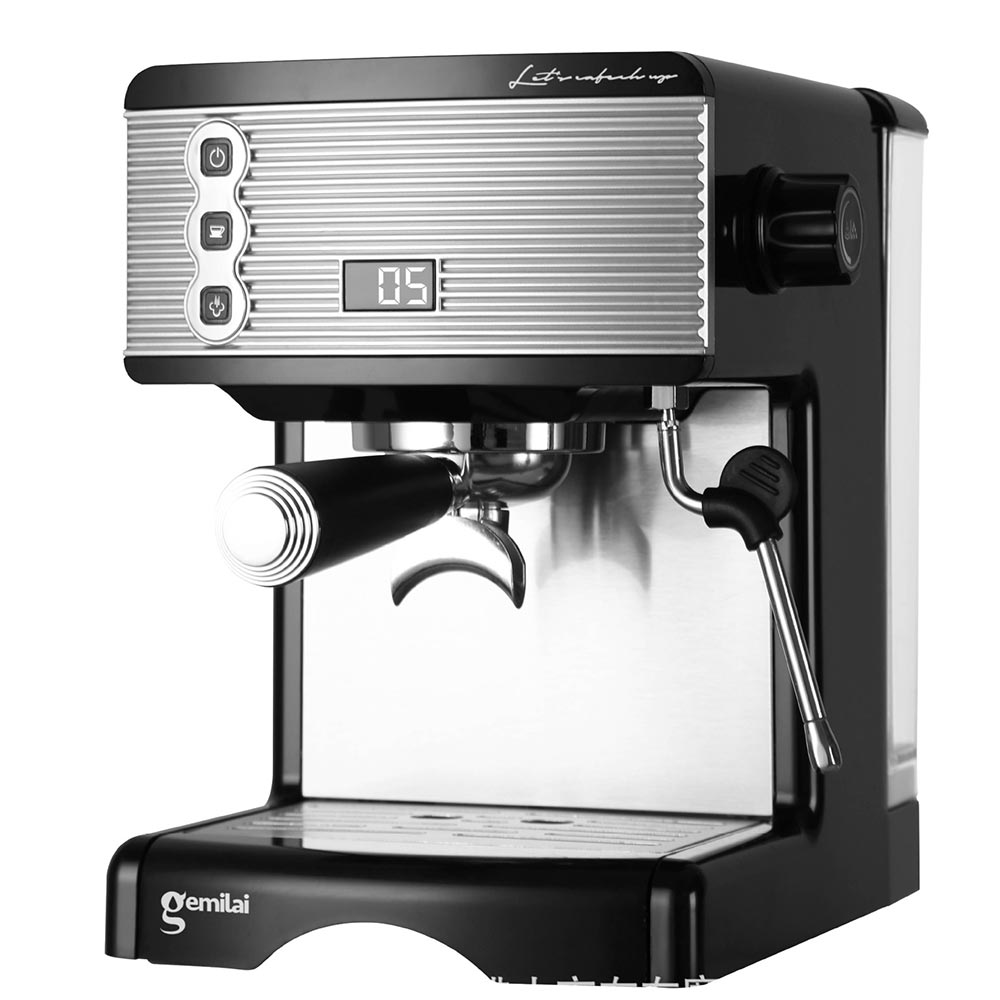 Wholesale Home Appliance Electric Espresso Coffee Machine Italian Style 15 Bar 20 Bar Pump Black Cof