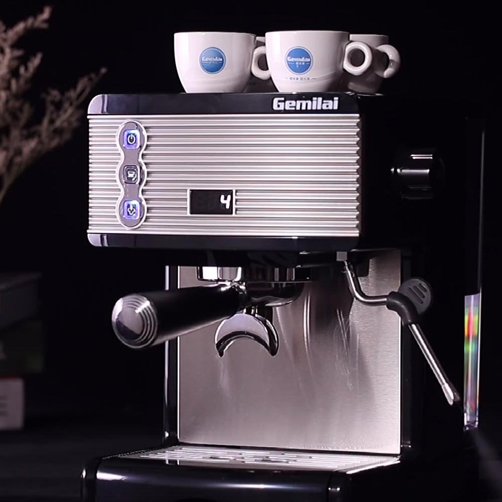 Wholesale Home Appliance Electric Espresso Coffee Machine Italian Style 15 Bar 20 Bar Pump Black Cof