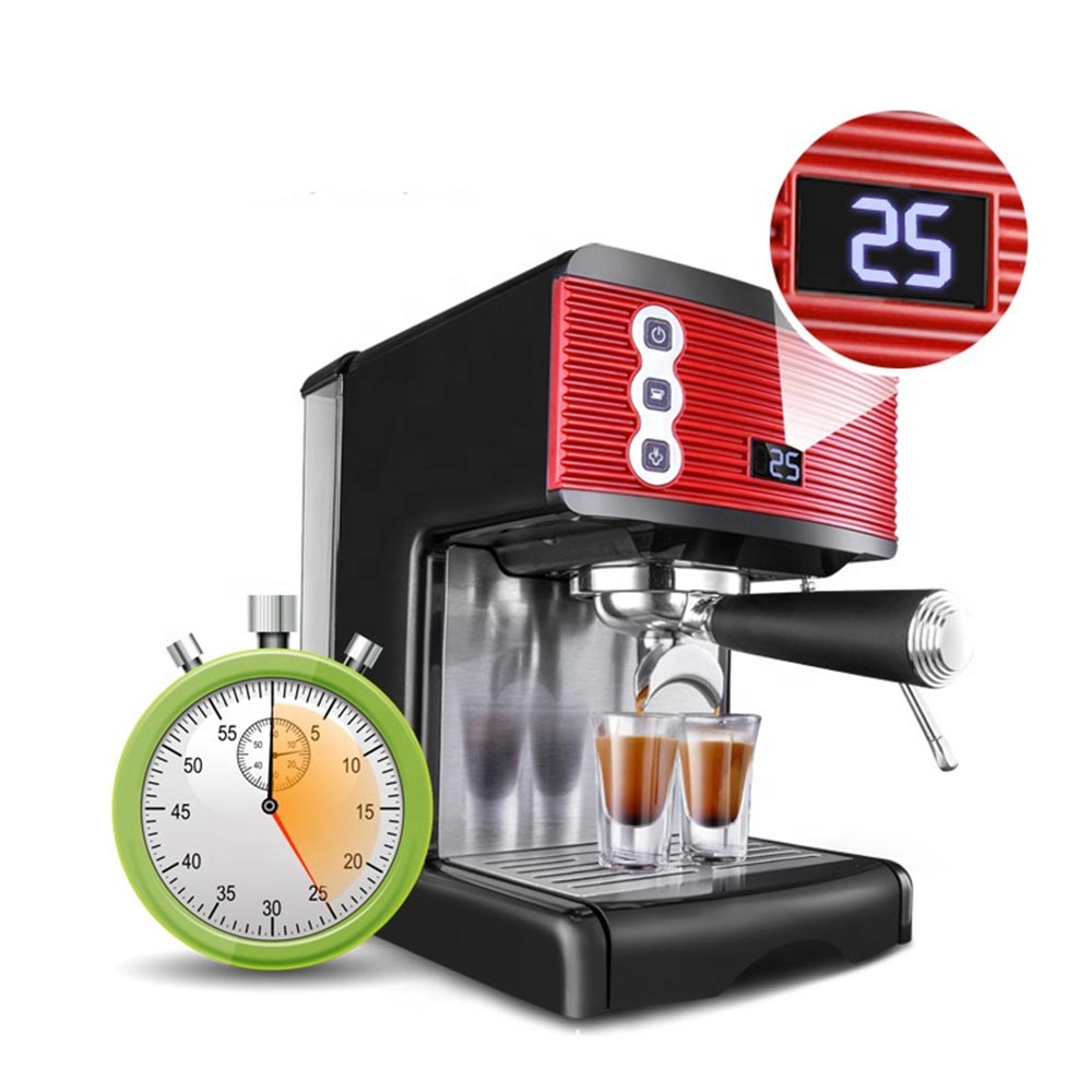 Wholesale Home Appliance Electric Espresso Coffee Machine Italian Style 15 Bar 20 Bar Pump Black Cof