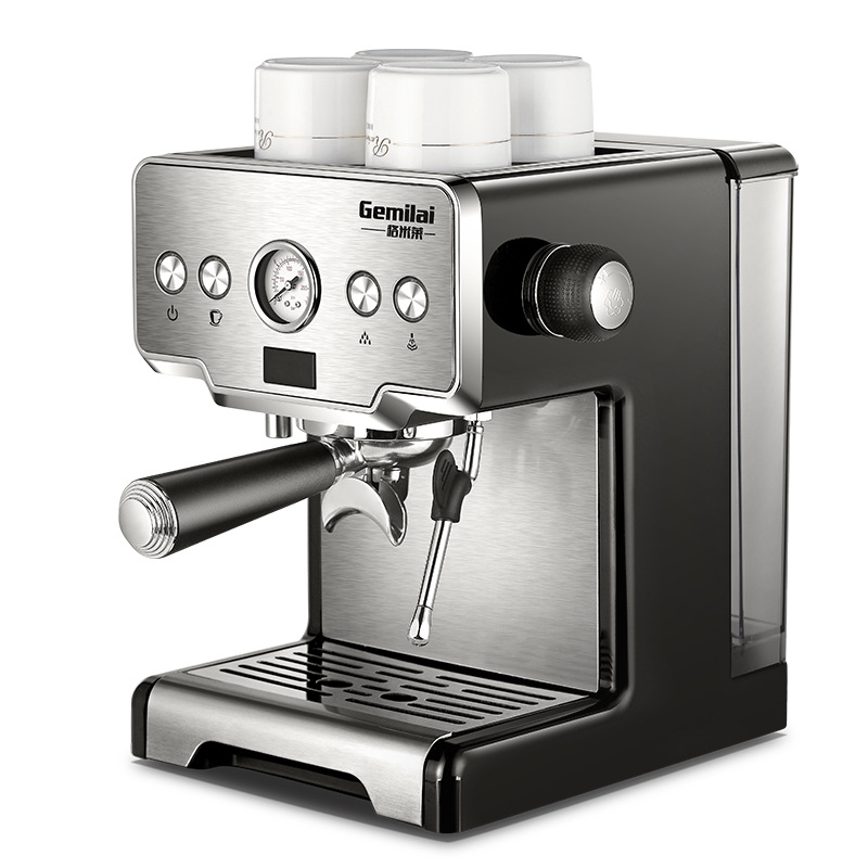 Stainless steel mini home use/commercial use coffee machine one head with water tank