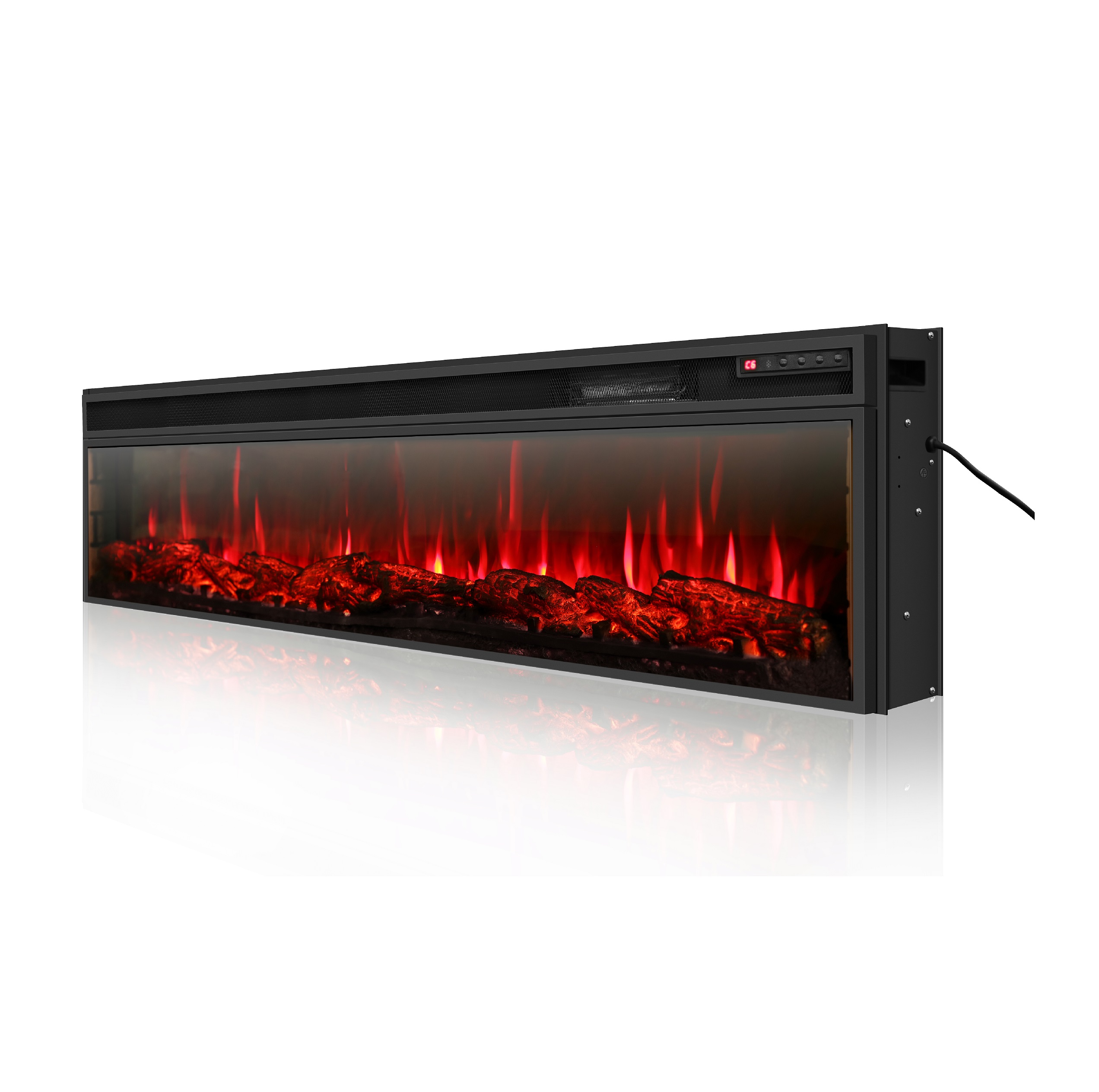 Excellent quality home comfort appliances 36 72 inch mantel electric fireplace decoration with 7 col