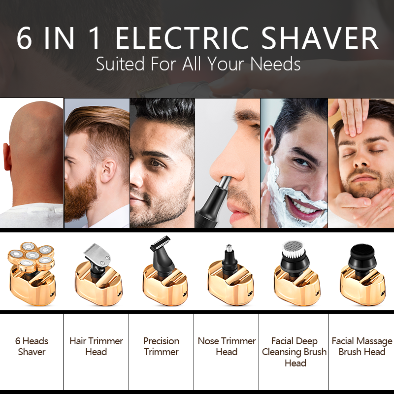 Men Shaver Electric Epilator Hair Remover Facial W
