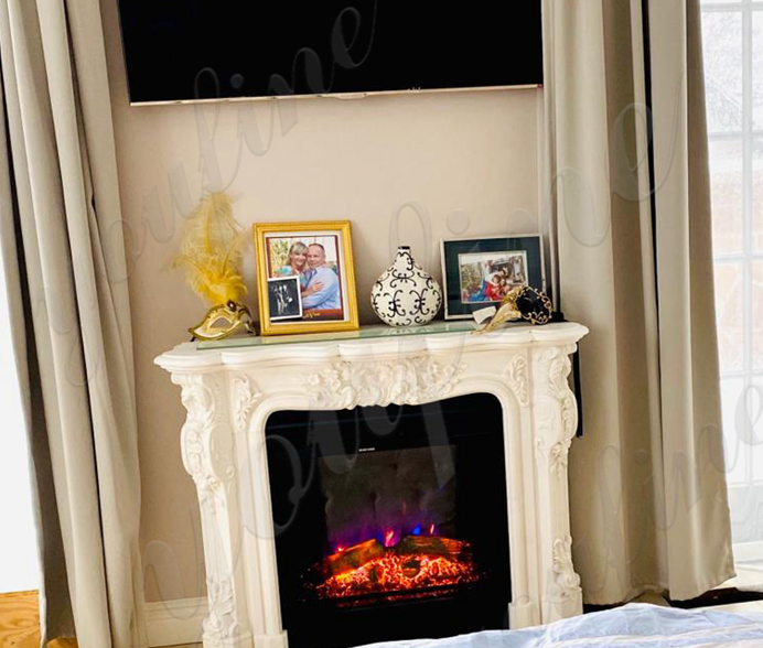 Home appliance carved marble ranged hood