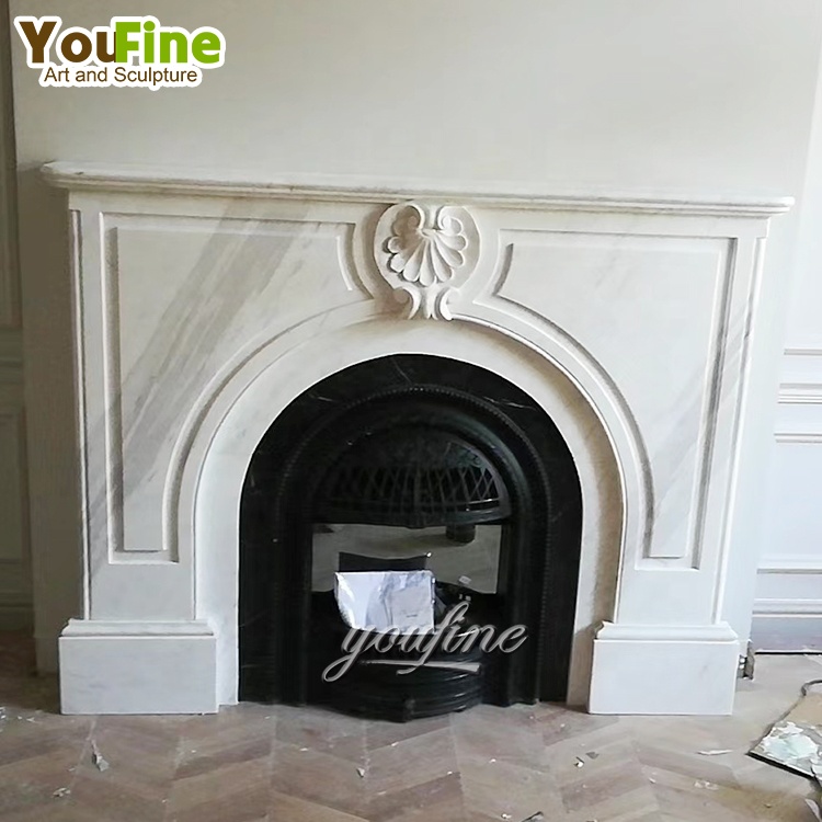 Home appliance carved marble ranged hood