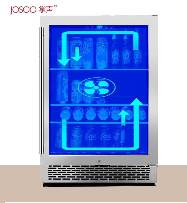 JOSOO home kitchen appliance wine cooler cabinet wood decorative wine refrigerators wine cellars chi