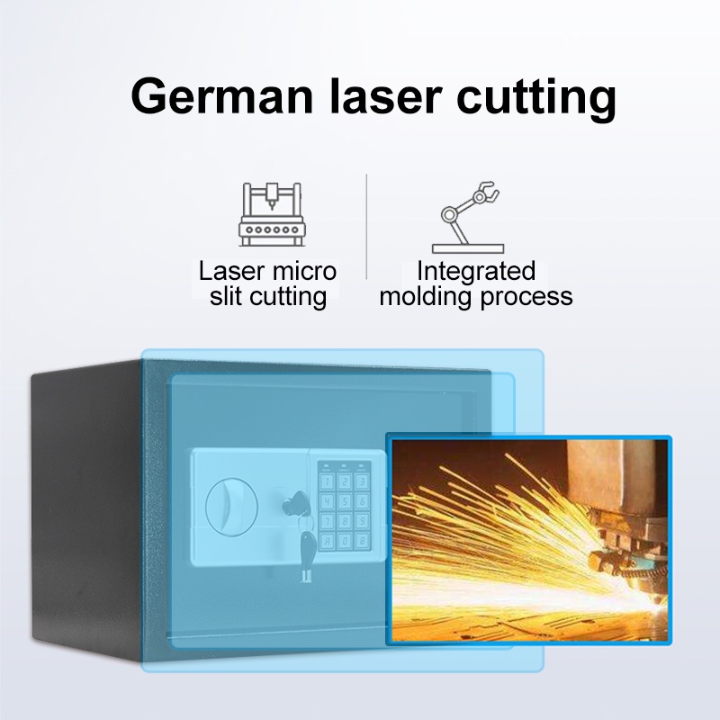 Premium Safety Box Personal / Home / Hotel / Office Safe Digital Safety Box Security Box to Keep Cas