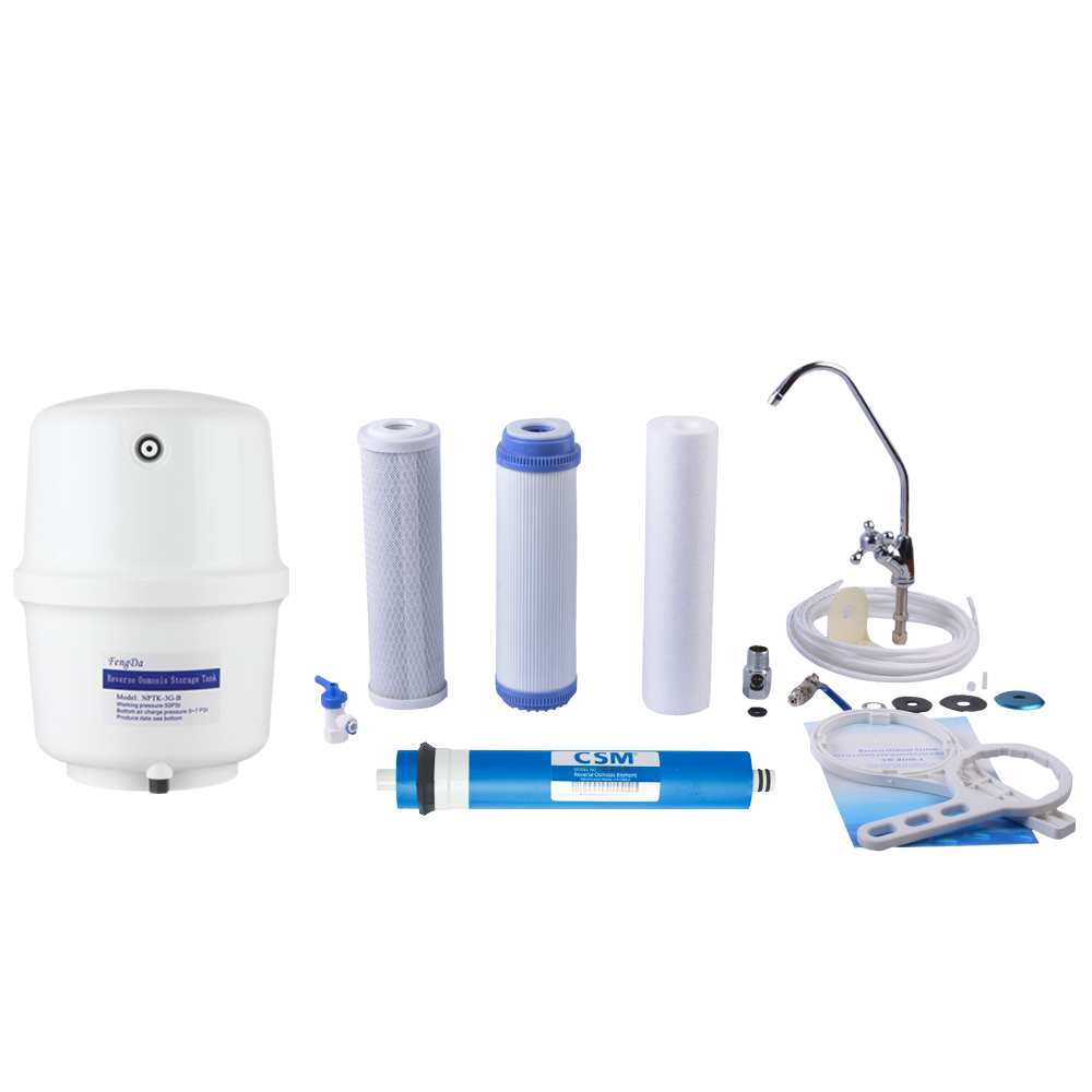 [NW-RO50-A1] Five stage manual flush home RO water