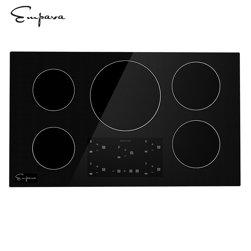 Empava Home Appliances High Quality 5 burner induction Hob invisible Induction Cooktop 36 inch