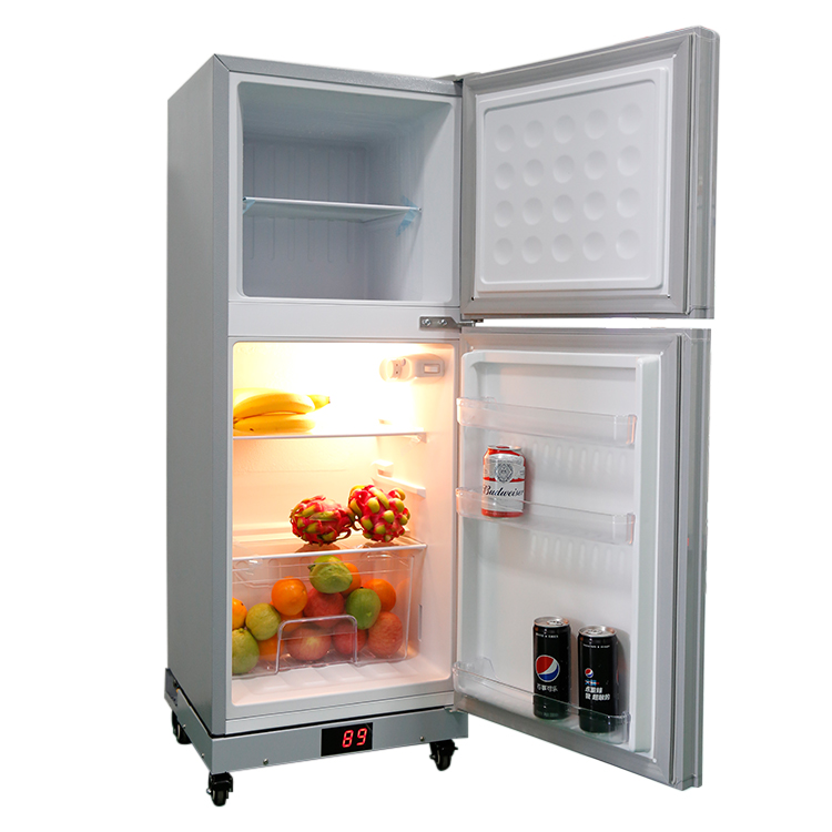Home Appliances Top-Freezer Refrigerators DC Solar Refrigerator Kit 12V Outdoor Camping Double Door 