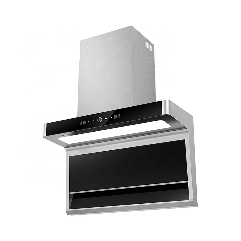 90cm Stainless Steel Home Kitchen Side Range Hood Smart Hood Appliances For Kitchen chimney
