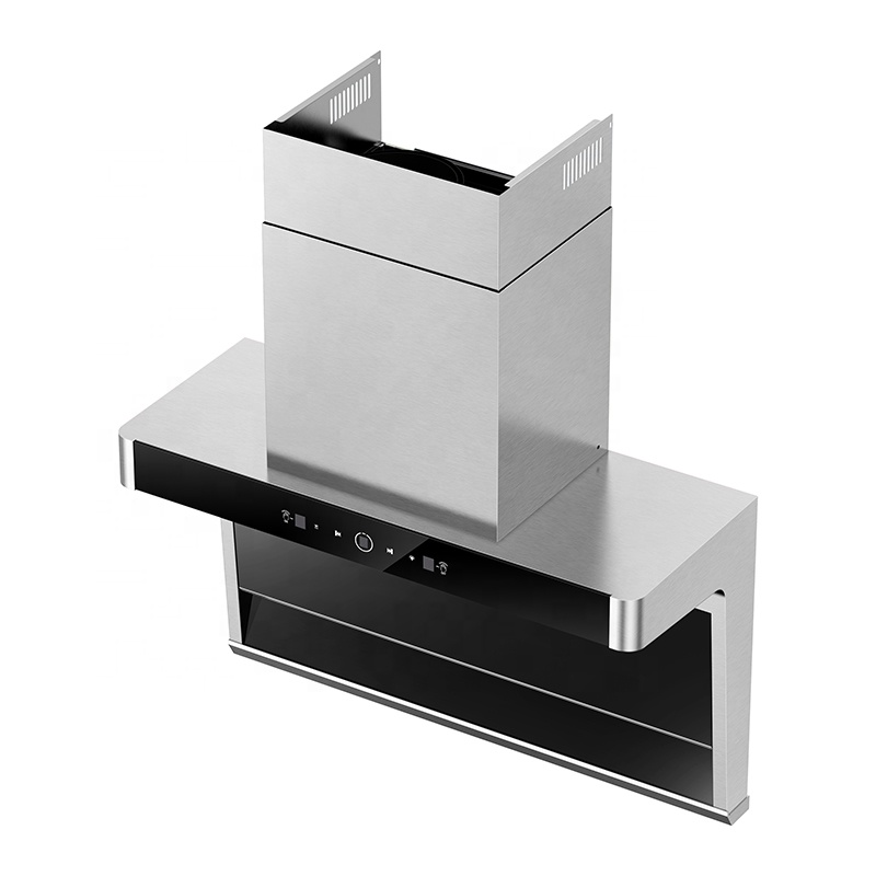 90cm Stainless Steel Home Kitchen Side Range Hood Smart Hood Appliances For Kitchen chimney