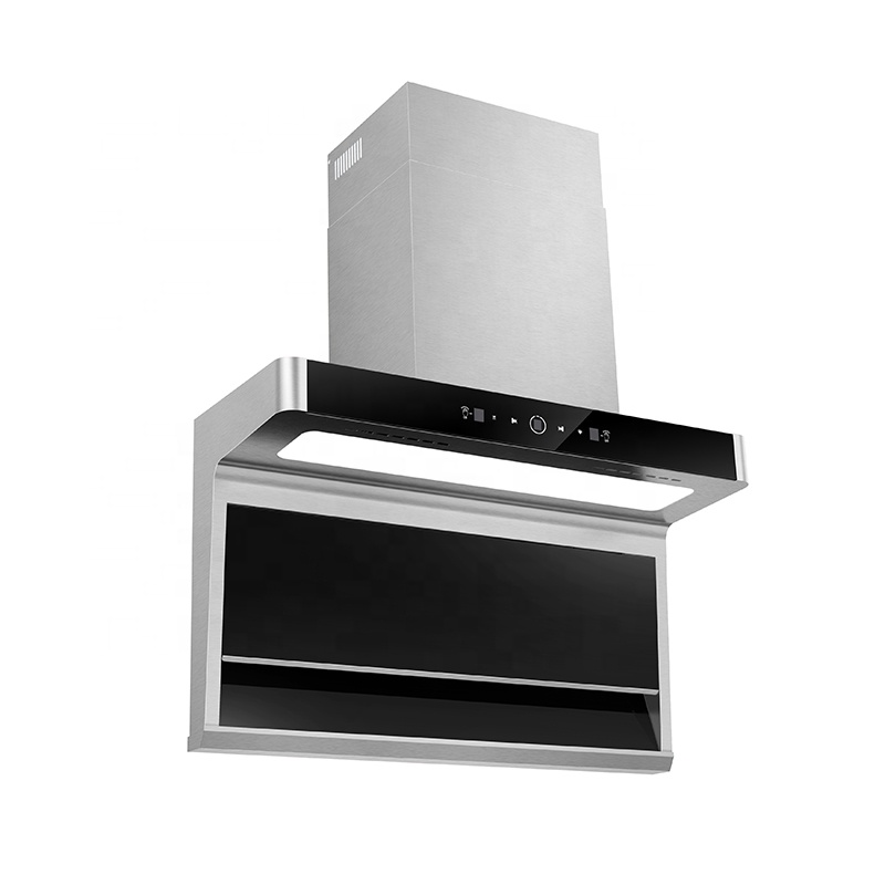 90cm Stainless Steel Home Kitchen Side Range Hood Smart Hood Appliances For Kitchen chimney