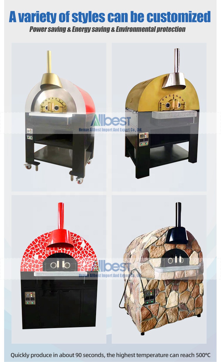 Black home big electric baking pizza oven for kitchen appliance restaurant equipment outdoor italy