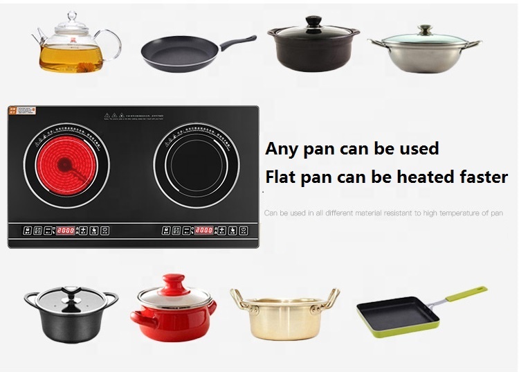 Cooking appliances electric stove 4000W 2 burners induction cooker for Home Hotel Restaurant
