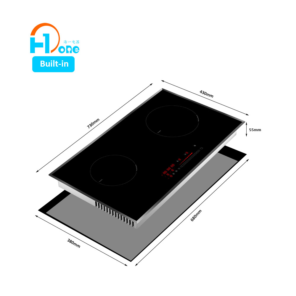 OEM/ODM Supplier of Home Appliances Built in Induction Cookers With 2 burners Induction Hob