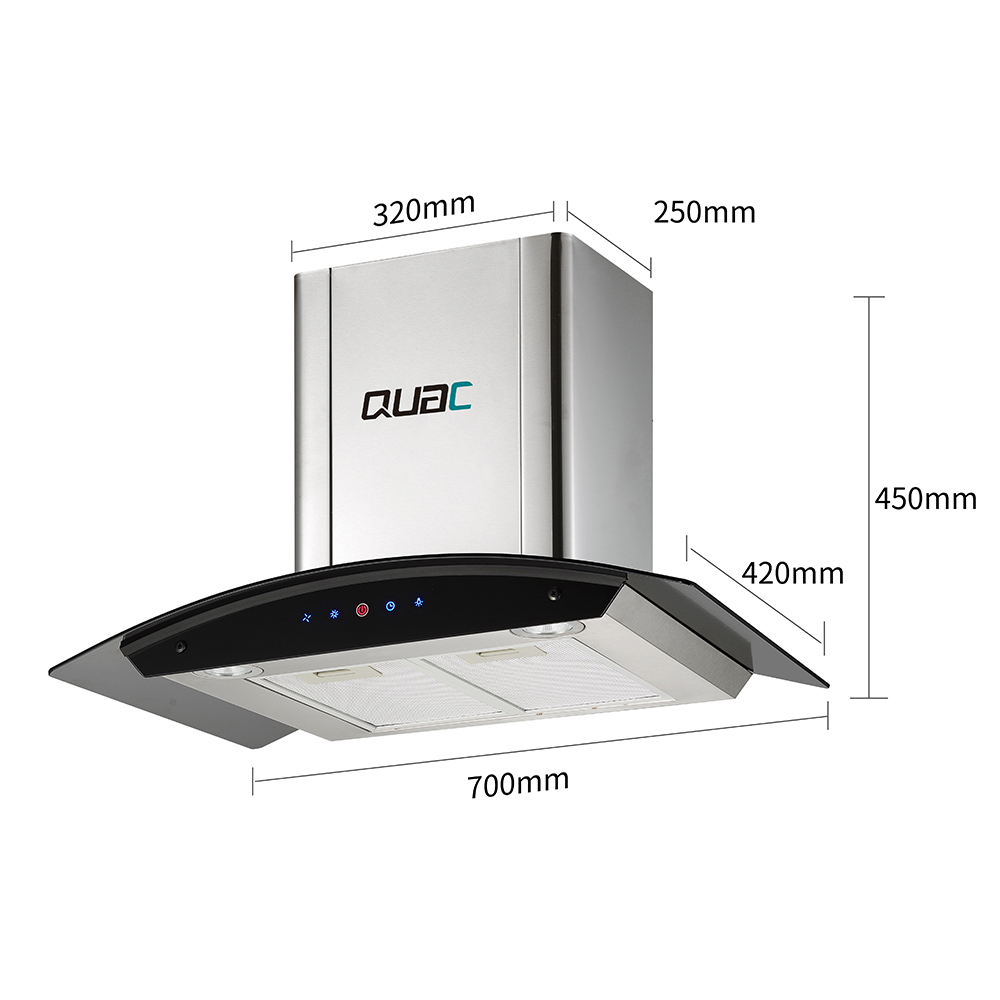 Hotsale China 900mm wall mounted kitchen range hoo