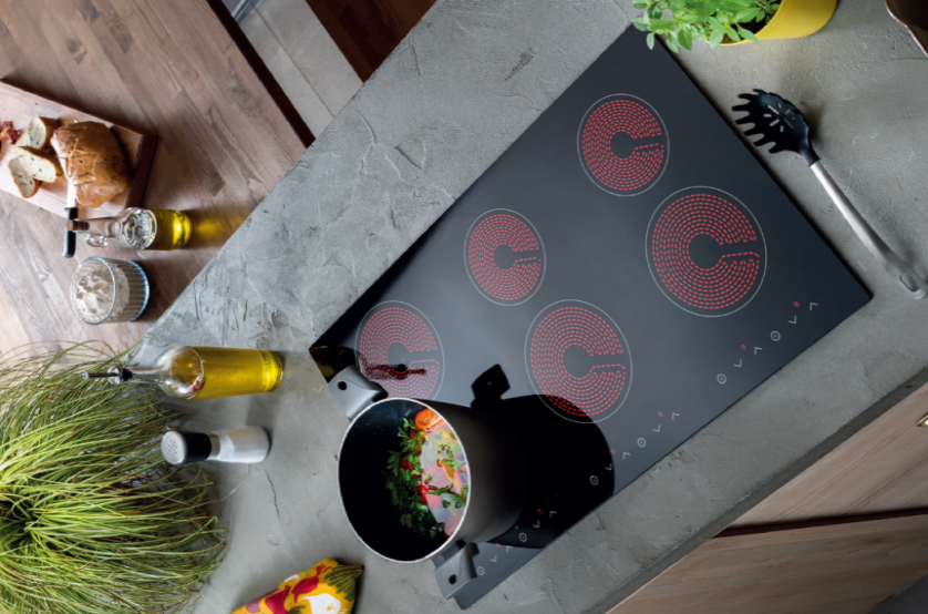 New design home kitchen appliance built-in 5 burners stove electric induction infrared ceramic cooke