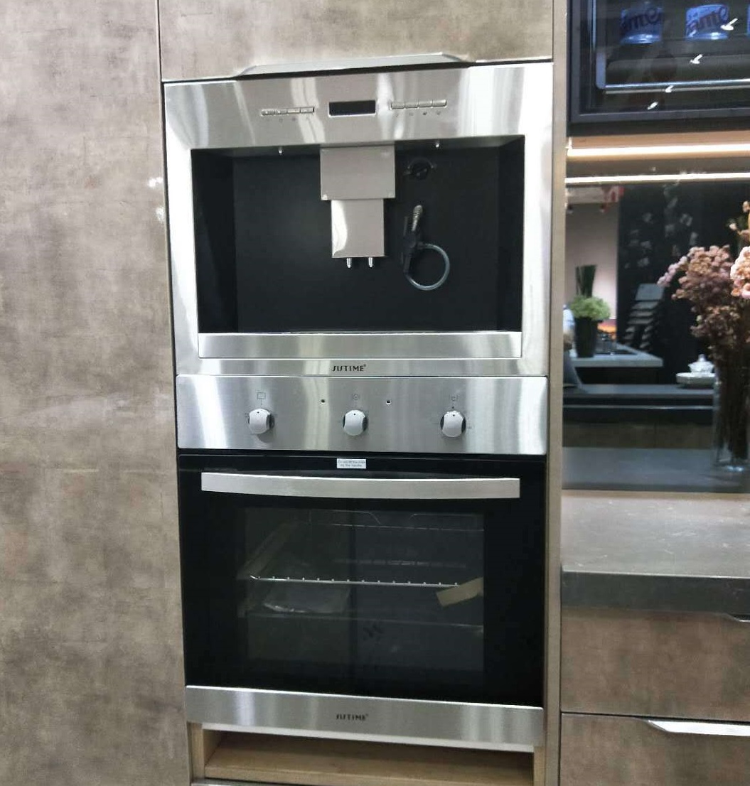 Home Built-In Electrical Oven, 57 Liter Kitchen Appliance Electric Pizza Oven, Stainless Steel Singl
