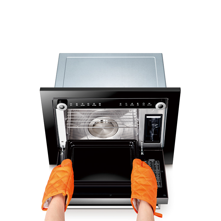 Kitchen appliance modern design bulit in electric steam oven for home use