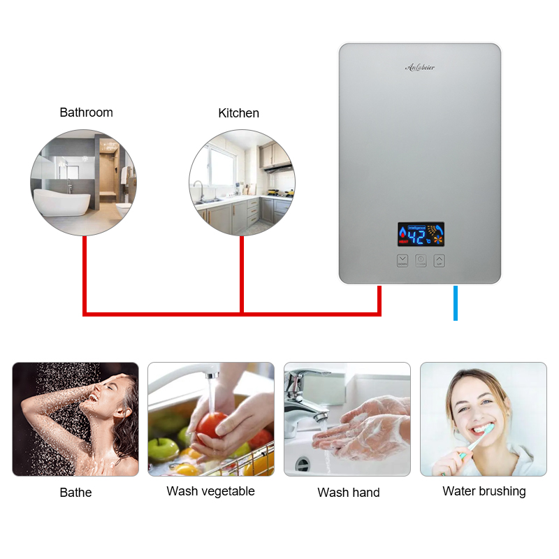 Instant Electric Mini Tankless Water Heater Hot In