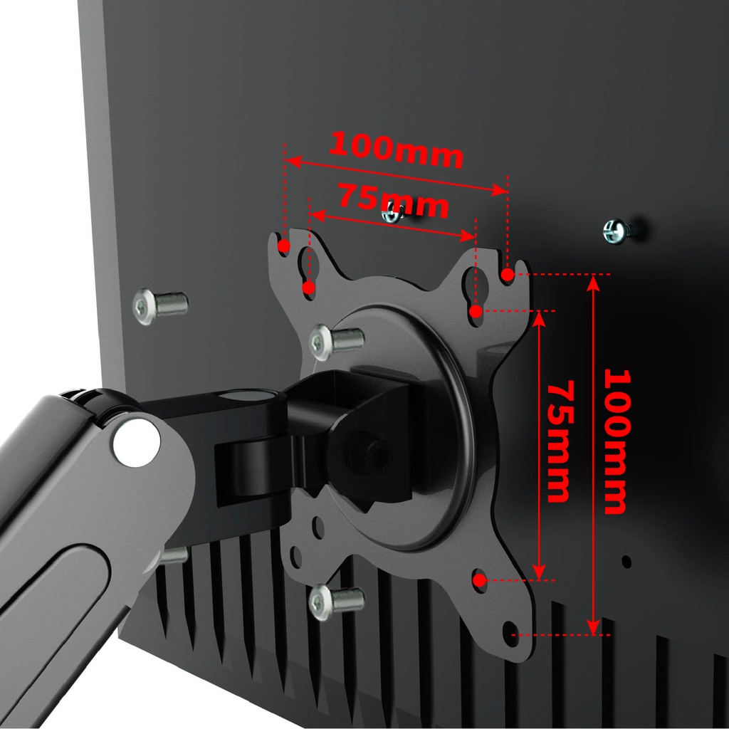 EXPOSE Monitor Arm Desktop Mount Bracket  17”-32” Bearing  10kg  360° Multi-Direction Adjustable  Co