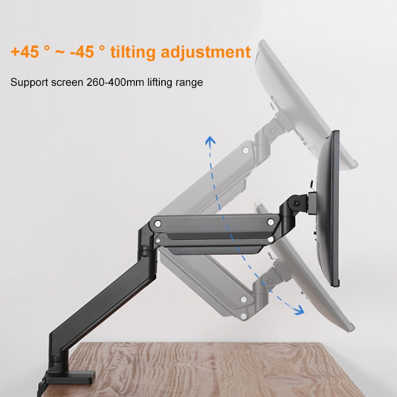 EXPOSE Monitor Arm Desktop Mount Bracket  17”-32” Bearing  10kg  360° Multi-Direction Adjustable  Co