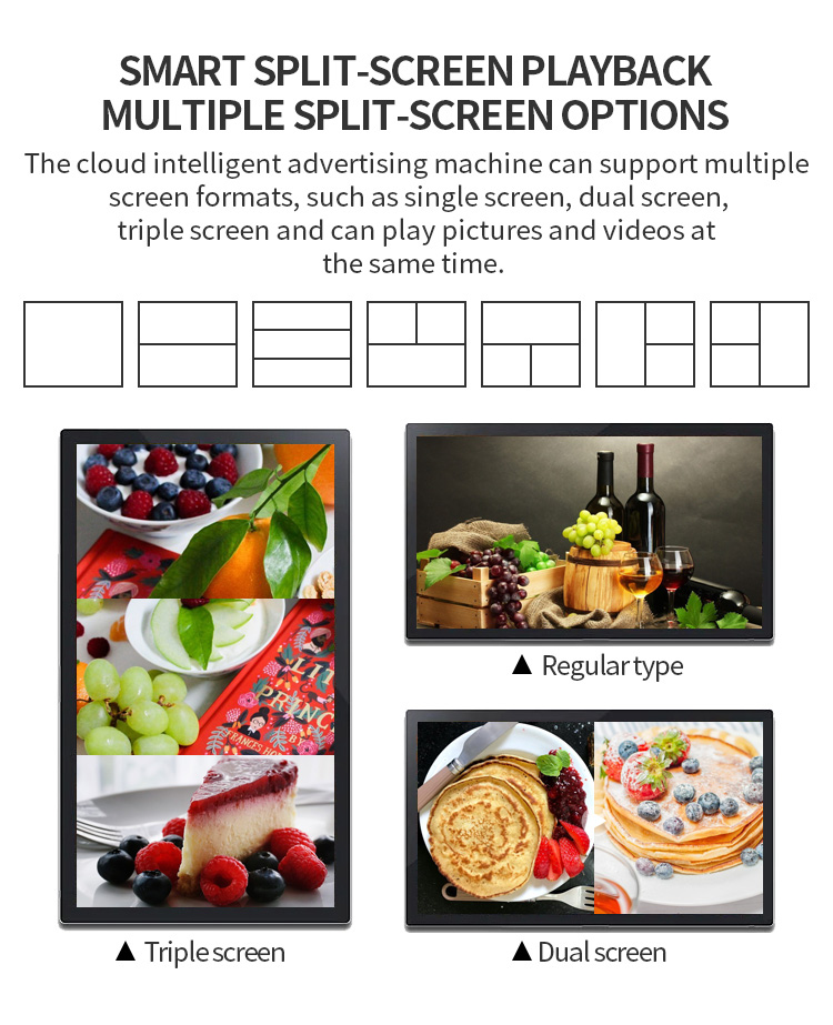 Big Discount Wall Mount 32 inch Android Digital Si