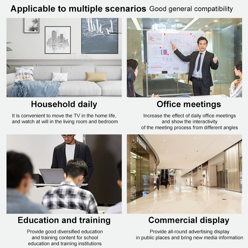 Tv bracket adjustable Bracket Mobile Adjustable Height Cart Trolley  TV Stand Bracket  Tv stand with