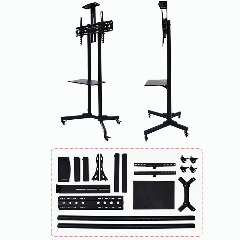 Tv bracket adjustable Bracket Mobile Adjustable Height Cart Trolley  TV Stand Bracket  Tv stand with