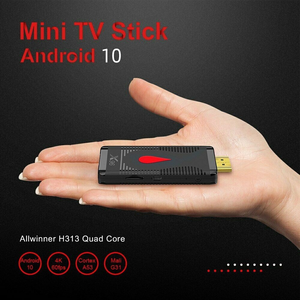 X96 S400 TV Stick EU turns TV into Smart TV through Google Assistant Portable 1GB RAM 8GB ROM Blueto