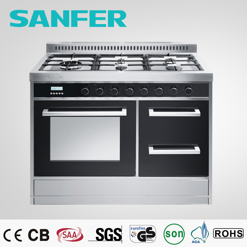Free standing Integrate cooker 5 gas burners free 
