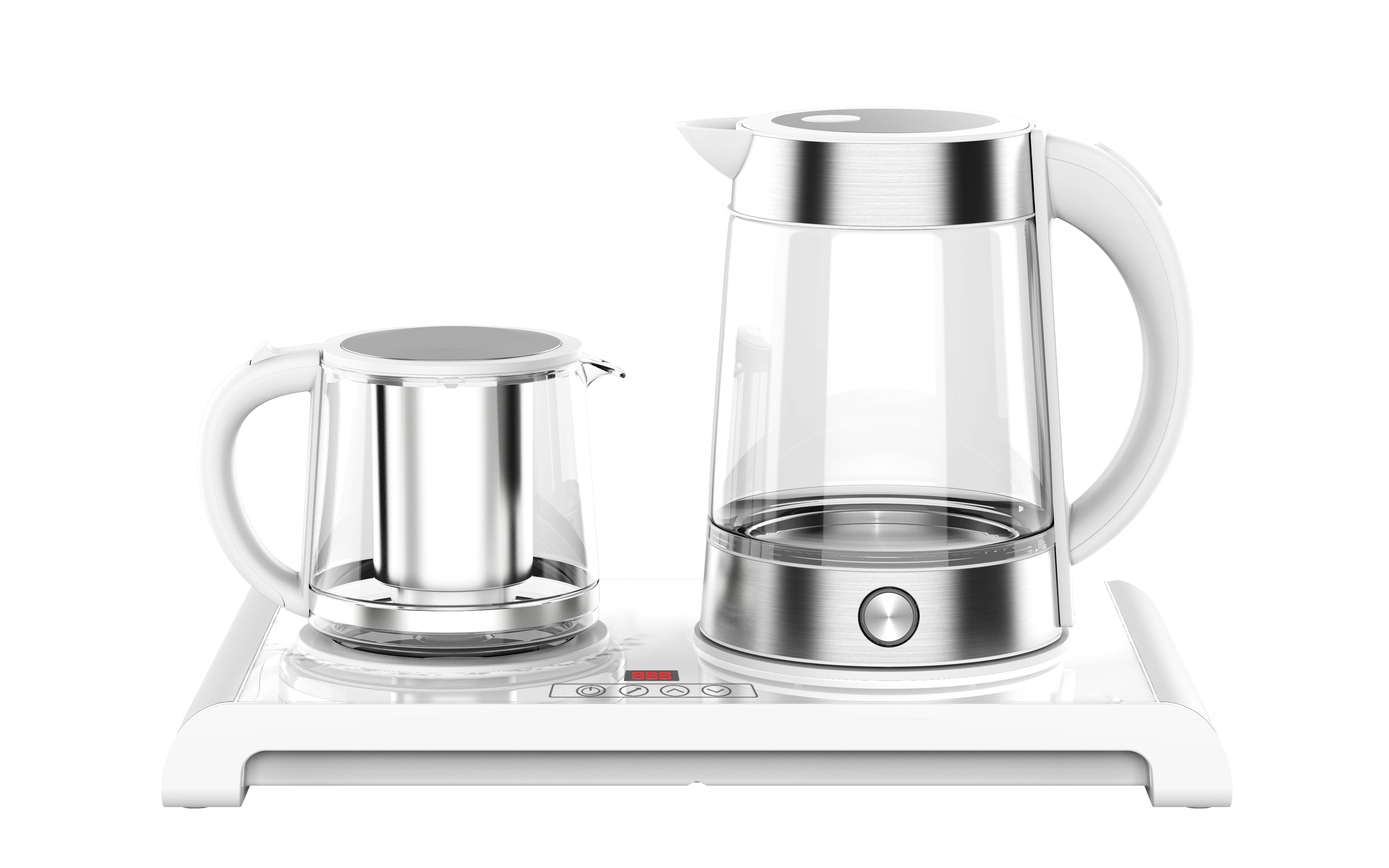 Custom 1.7L Glass Tea Kettle Electronic Home Appli