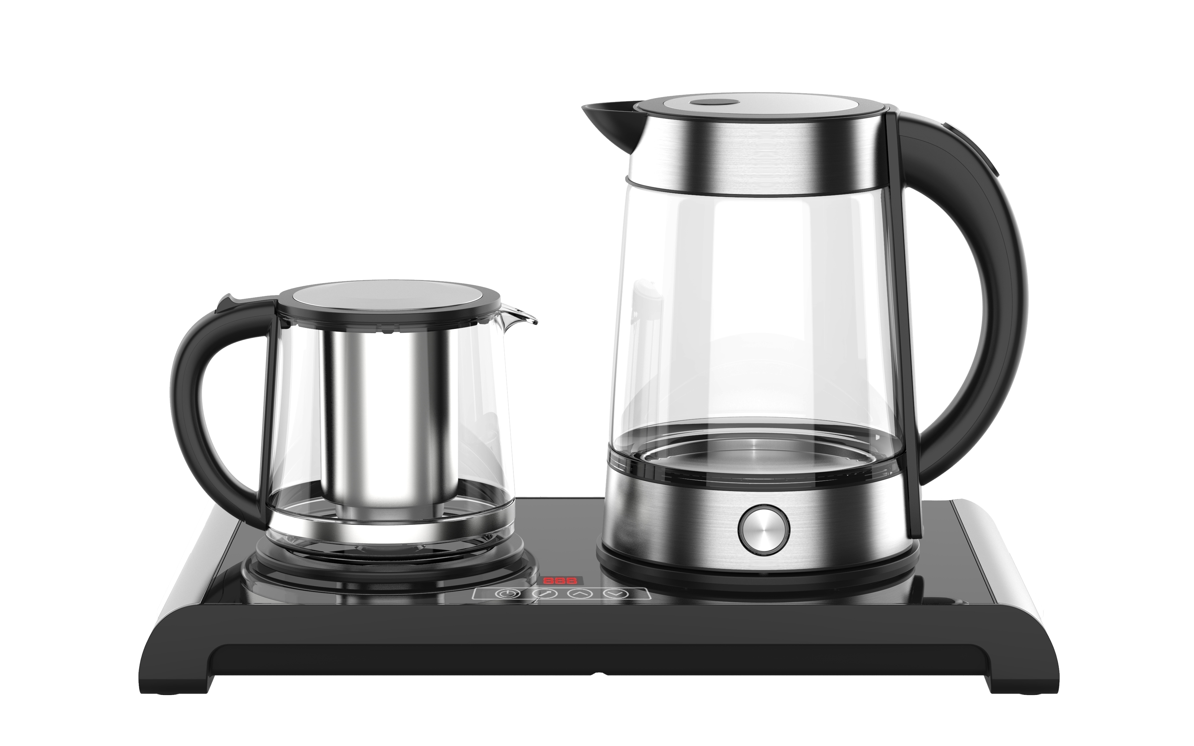 Custom 1.7L Glass Tea Kettle Electronic Home Appli